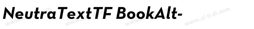 NeutraTextTF BookAlt字体转换